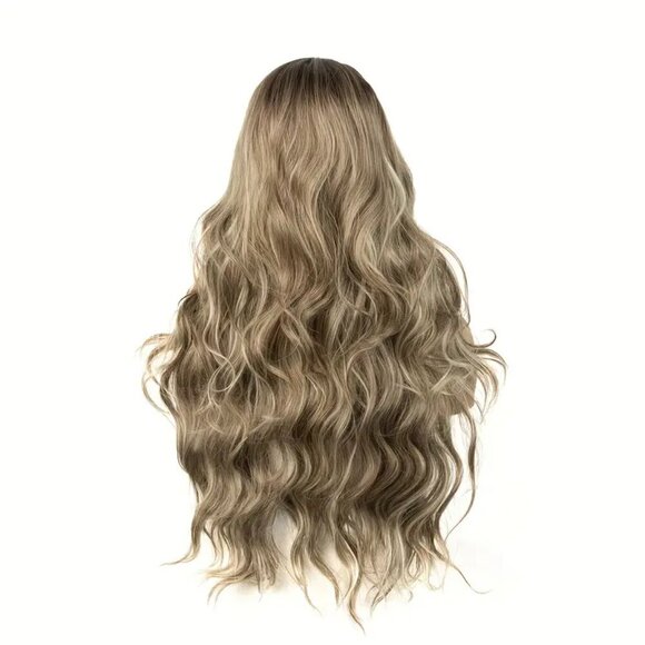NWT Elegant Ombre Blonde Wig 4x1 Lace Front, Loose Wave Synthetic Hair - Picture 4 of 11